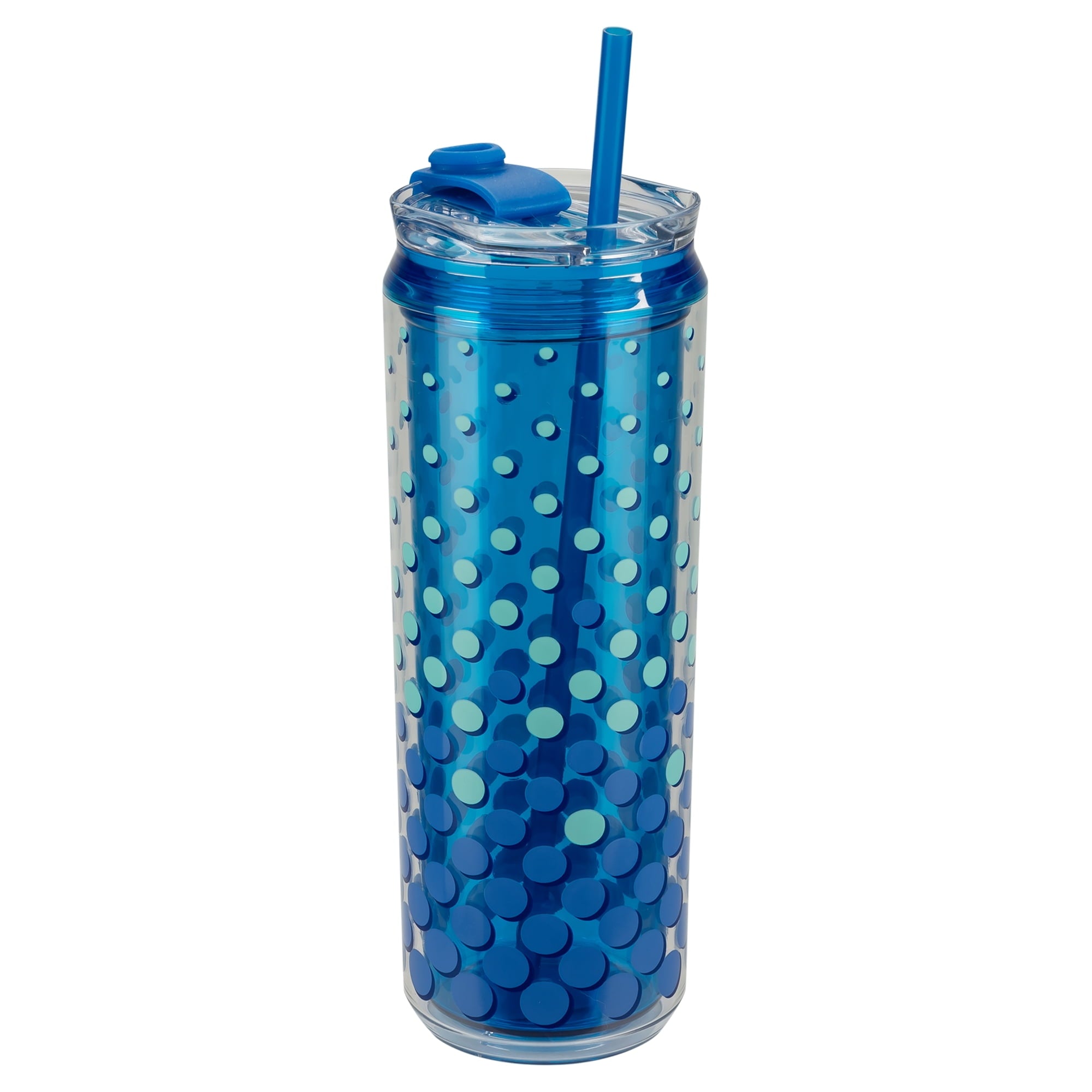 Cool Gear 3-Pack Modern Tumbler with Reusable Straw | Dishwasher Safe, Cup Holder Friendly, Spillproof, Double-Wall Insulated Travel Tumbler | Printed Variety Pack