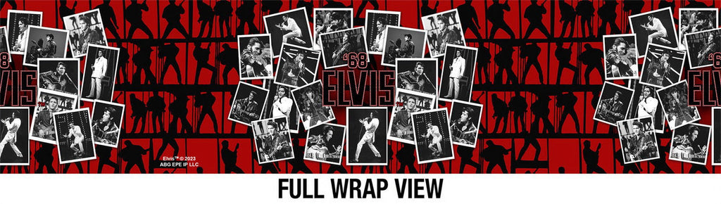 Elvis Official 68 Photos 30 oz Travel Tumbler, Stainless Steel, Vacuum Insulated with Leak Resistant Slide-Lock Lid