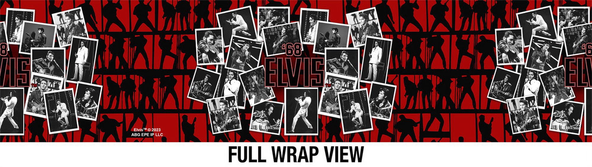 Elvis Official 68 Photos 30 oz Travel Tumbler, Stainless Steel, Vacuum Insulated with Leak Resistant Slide-Lock Lid