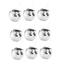 9 PCS Disco Ball Cups, 20 OZ Disco Cups with Straws and Lid, Reusable Flash Ball Tumbler Cocktail Cup for Partys Bar