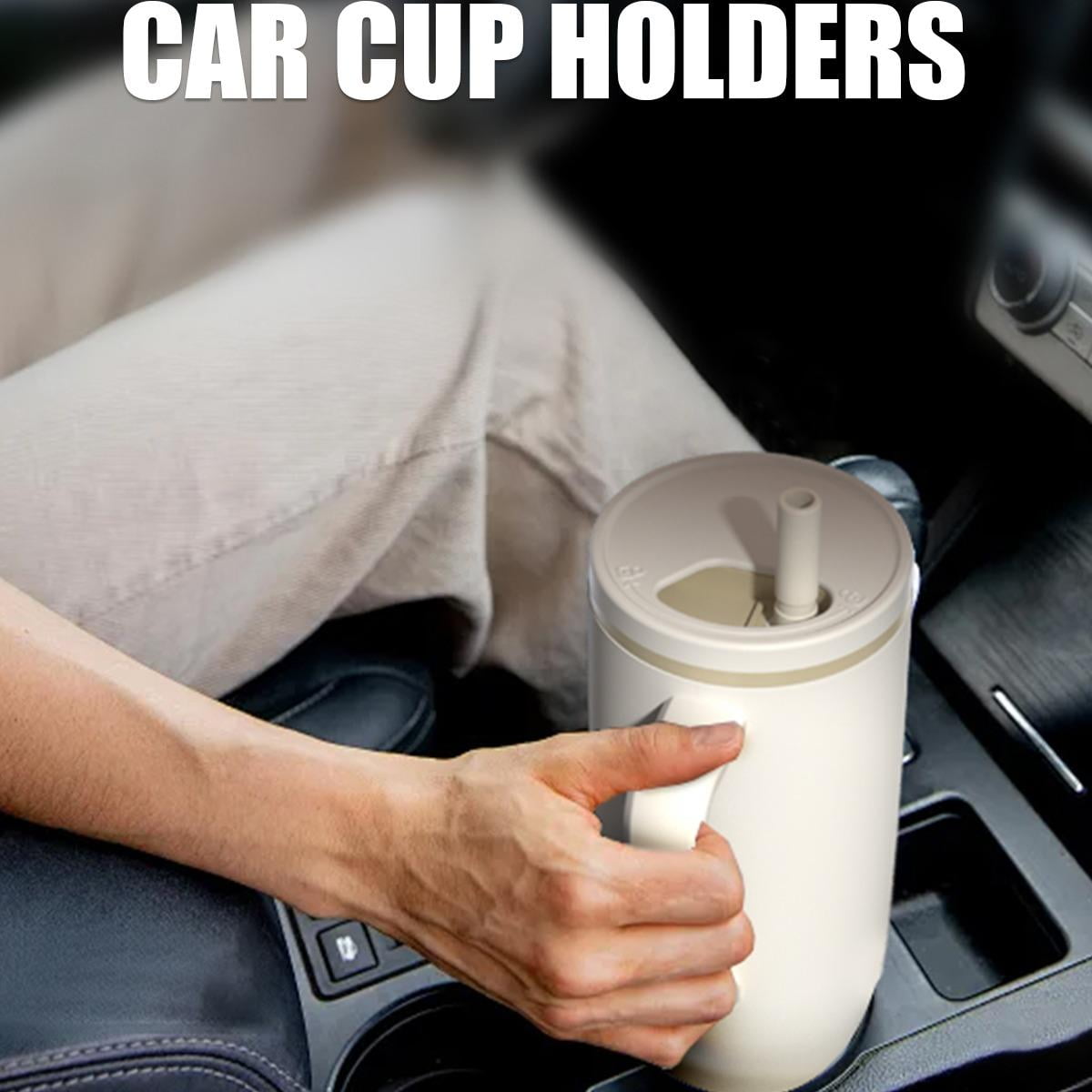 Kcpolre 40 oz Tumbler with Handle and Straw Lid, 100% Leakproof Stainless Steel Vacuum Insulated Cup Travel Coffee Mug Water Bottle, Car Cup Holder Friendly, Rubber Base, Gifts for Women Men (Tea)