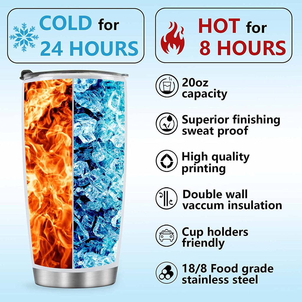 Sunflower Tumbler Gifts for Women Birthday Gift for Mom, Friend, Girls, 20oz thermos Travel Cup insulated Coffee for Christmas Mother''s Day, Valentine