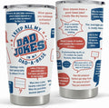Best Dad Ever Tumbler with Lid - Dad Nutrition Facts 20oz Insulated Stainless Steel Mug - Coffee Mug for Travel Outdoor Sport Office, Gift for Father’s Day Birthday