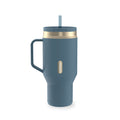 Contigo 30 oz Stainless Steel Water Bottle Tumbler with Straw – Leak-Proof Insulated Travel Mug, Reusable Water Bottle, Side Handle, Black/Bronze - Tumbler