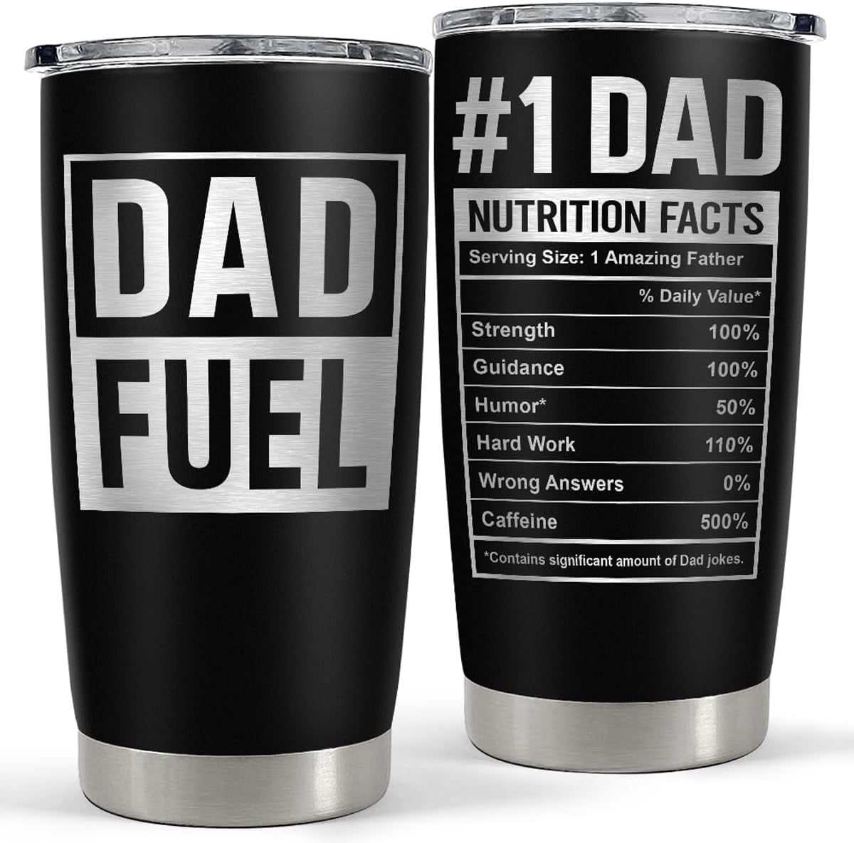 Daddy The Man The Myth The Legend Tumbler with Lid - 20oz Insulated Stainless Steel Mug - Coffee Mug for Sport Office Travel - Insulated Tumbler