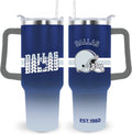 Kansas City Tumbler Cup - Kansas City Gifts for Men - 40 OZ Insulated Stainless Steel Coffee Travel Mug with Lid and Straw - Insulated Tumbler