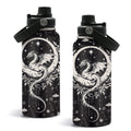 Dragon Gift for Man, Dragon Themed Stainless Steel Insulated Tumbler with Lid and Handle, Leakproof, BPA-Free, 32oz Water Bottle for Travel, Sport, Birthday