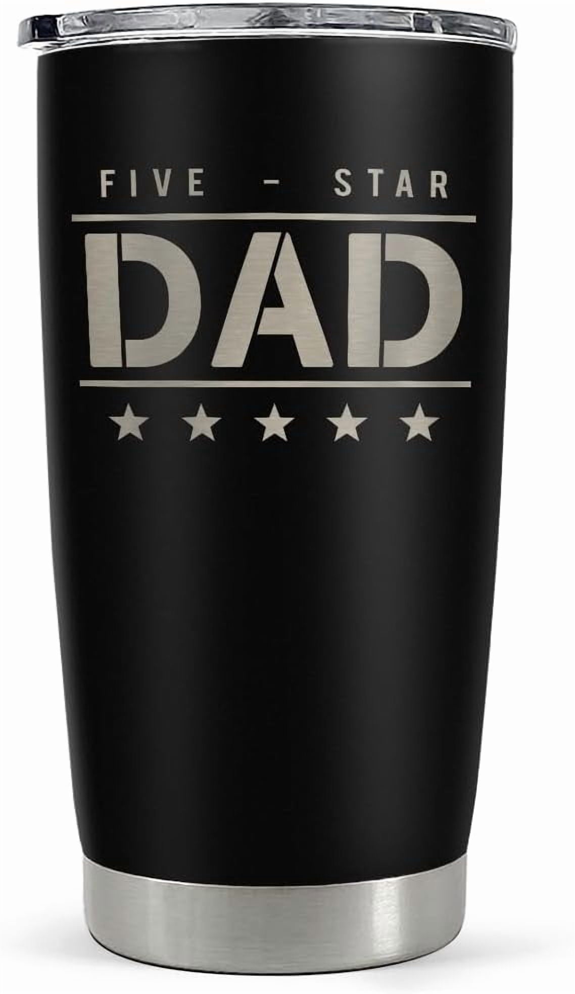 Daddy The Man The Myth The Legend Tumbler with Lid - 20oz Insulated Stainless Steel Mug - Coffee Mug for Sport Office Travel - Insulated Tumbler