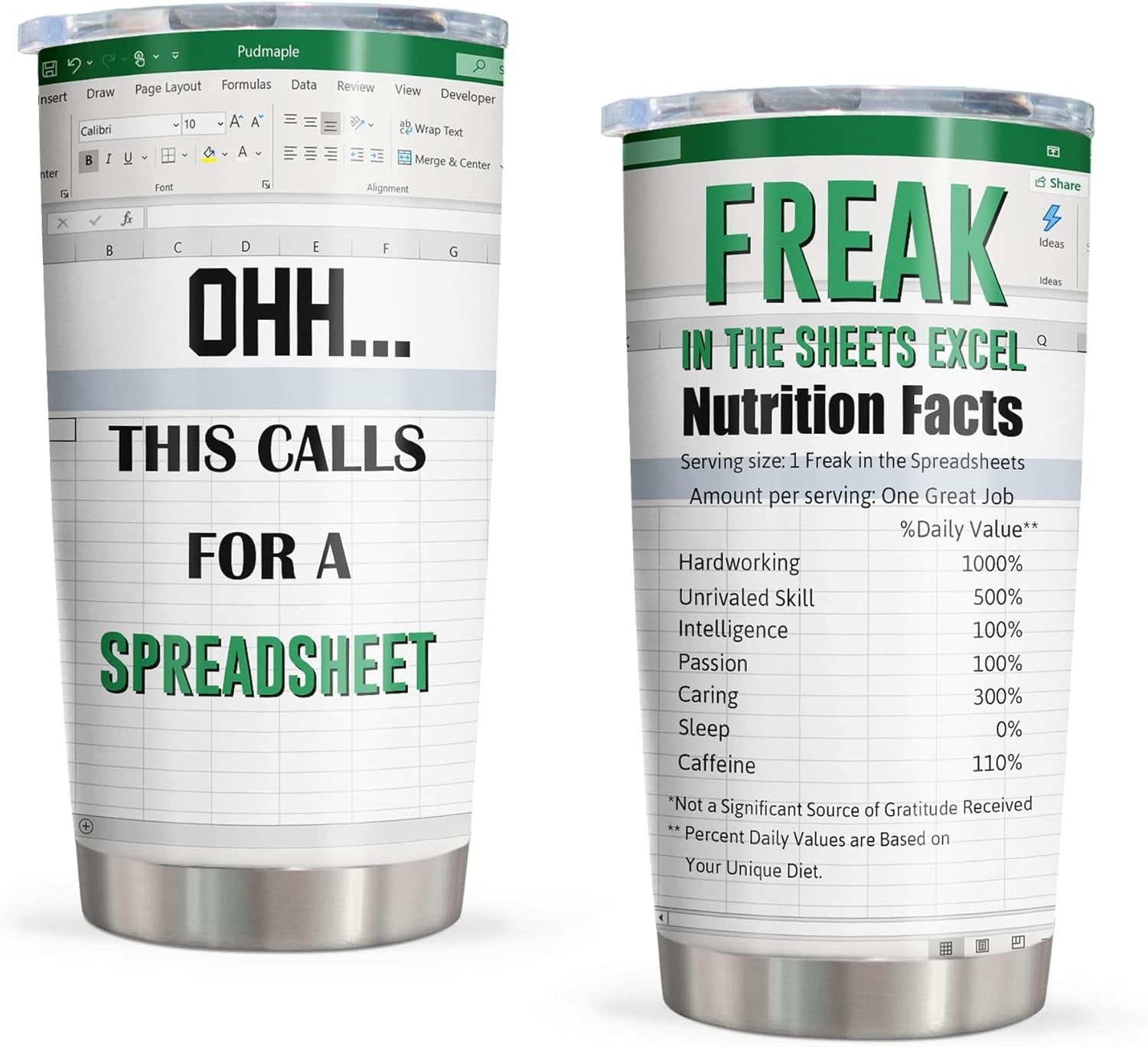 Freak in the Sheets Excel Mug, This Calls for a Spreadsheet, Accountant Gifts, Excel Shortcut, Spreadsheets Gift Funny, Accounting Gift, Gifts for Accountant/CPA/CFO/Coworkers Tumbler