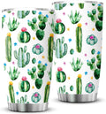 Gifts for Cactus Lovers Gifts for Cactus Lovers Tumbler Cute Plant Gifts for Women Plant Lady Gifts Cactus Insulated Stainless Steel Travel Tumbler With Lid 20 OZ