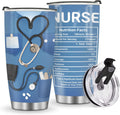 Mug Tumbler Gifts for Nurse - Gifts for Women Girls Nurse Practitioner Appreciation Presents Nursing School Graduation Nurses Week Nurse Accessories 20oz Stainless Steel Coffee Cup - Tumbler