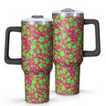 Halloween Style Mega Mug 40oz – Stainless Steel Insulated Tumbler with Handle and Straw, Large Capacity Travel Cup for Hot & Cold Drinks - Insulated Tumbler