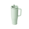Kcpolre 40 oz Tumbler with Handle and Straw Lid, 100% Leakproof Stainless Steel Vacuum Insulated Cup Travel Coffee Mug Water Bottle, Car Cup Holder Friendly, Rubber Base, Gifts for Women Men (Tea)