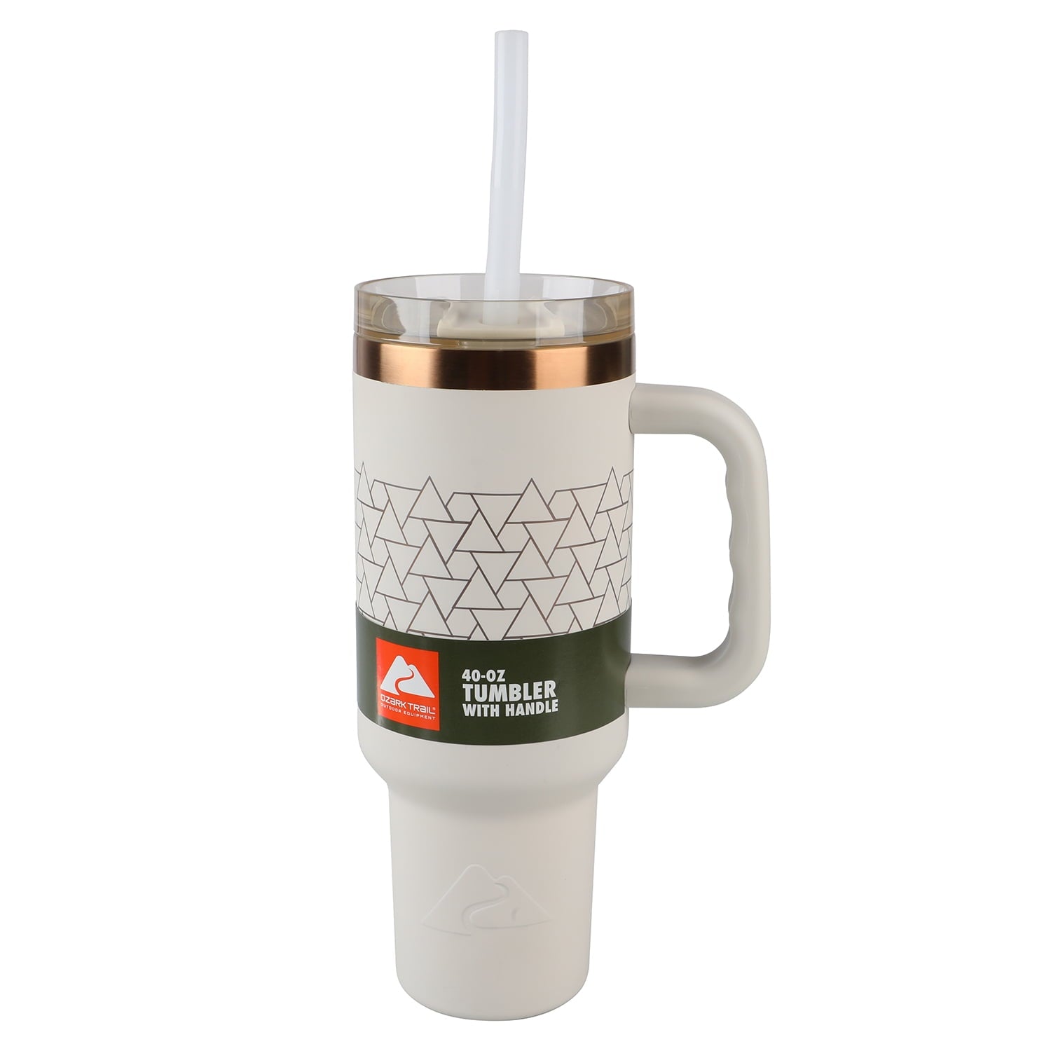 (6 pack) Ozark Trail 40 oz Stainless Steel Insulated Tumbler with Handle, Black - Insulated Tumbler
