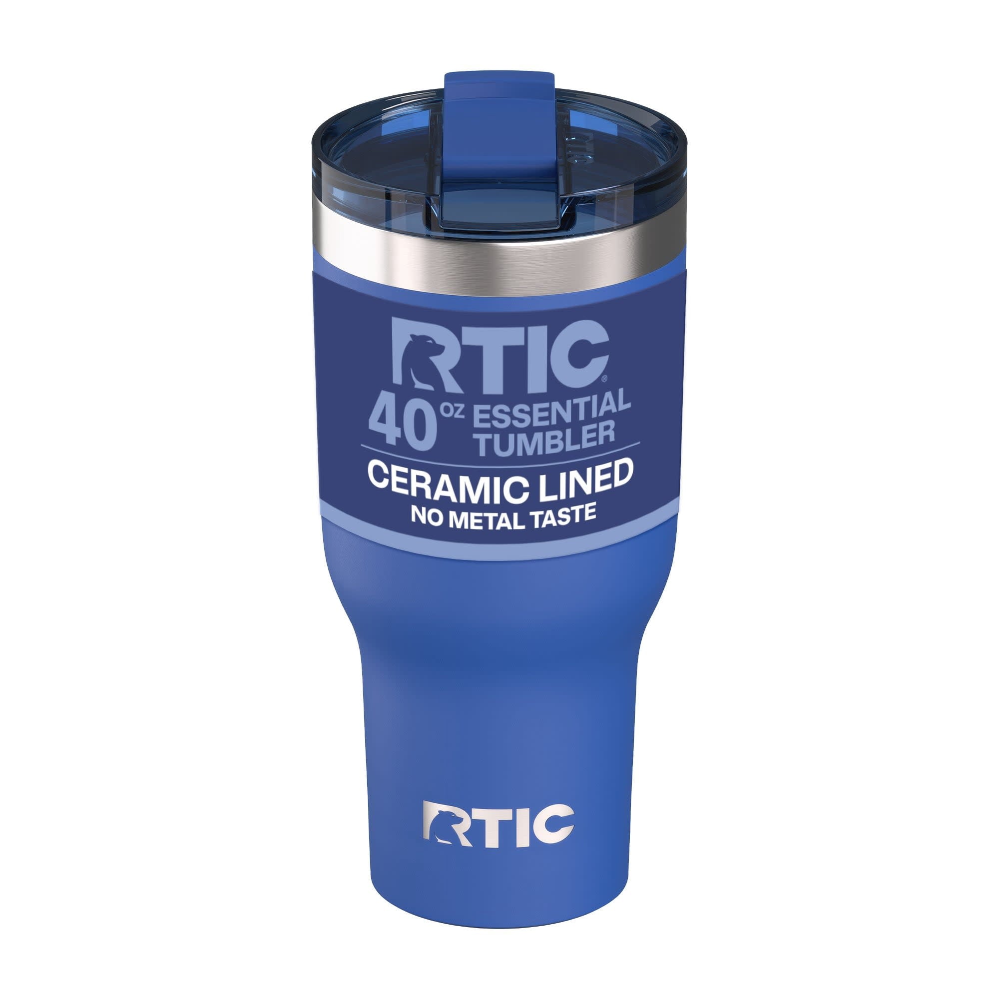 RTIC 40 oz Ceramic Lined Insulated Essential Tumbler, Leak-Resistant Lid, White - Insulated Tumbler
