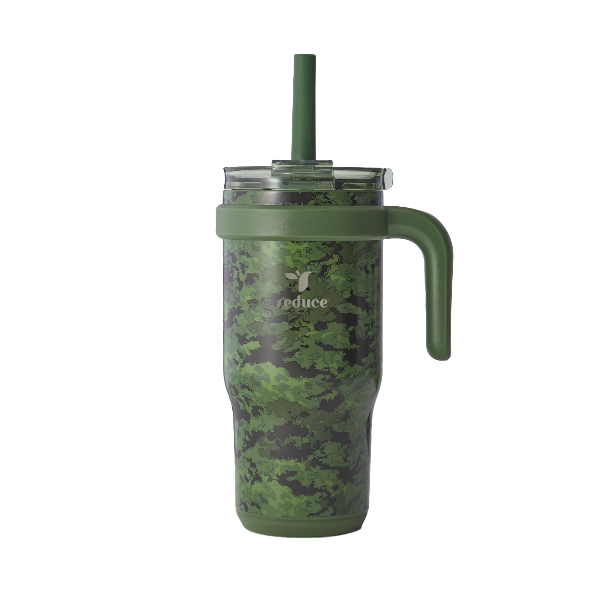 Reduce Coldee Kids Insulated Tumbler with Straw, 18oz Stainless Steel Spill-Proof Cup with Handle, Smiles - Insulated Tumbler