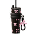Sidagar 24 oz Stainless Steel Vacuum Insulated Coffee Travel Tumbler with Straw Lid, Red Cherry - Insulated Tumbler