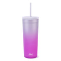 (3 pack) Simple Modern 24 fl oz Double Wall Plastic Classic Tumbler with Straw|Opalescent - Tumbler