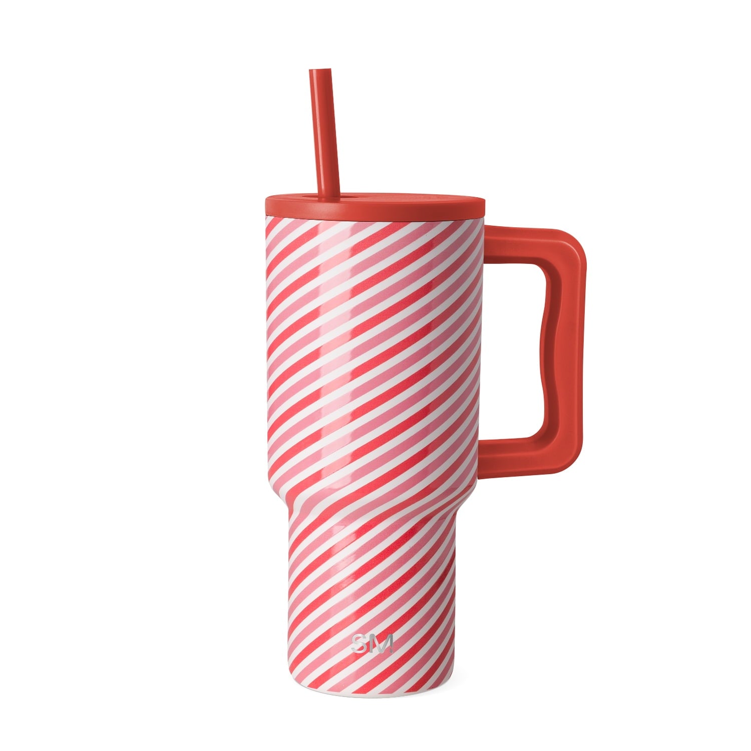 Simple Modern 30 fl oz Insulated Stainless Steel Trek Tumbler with Straw Lid | Seaglass Sage and Cream Checkmate - Insulated Tumbler