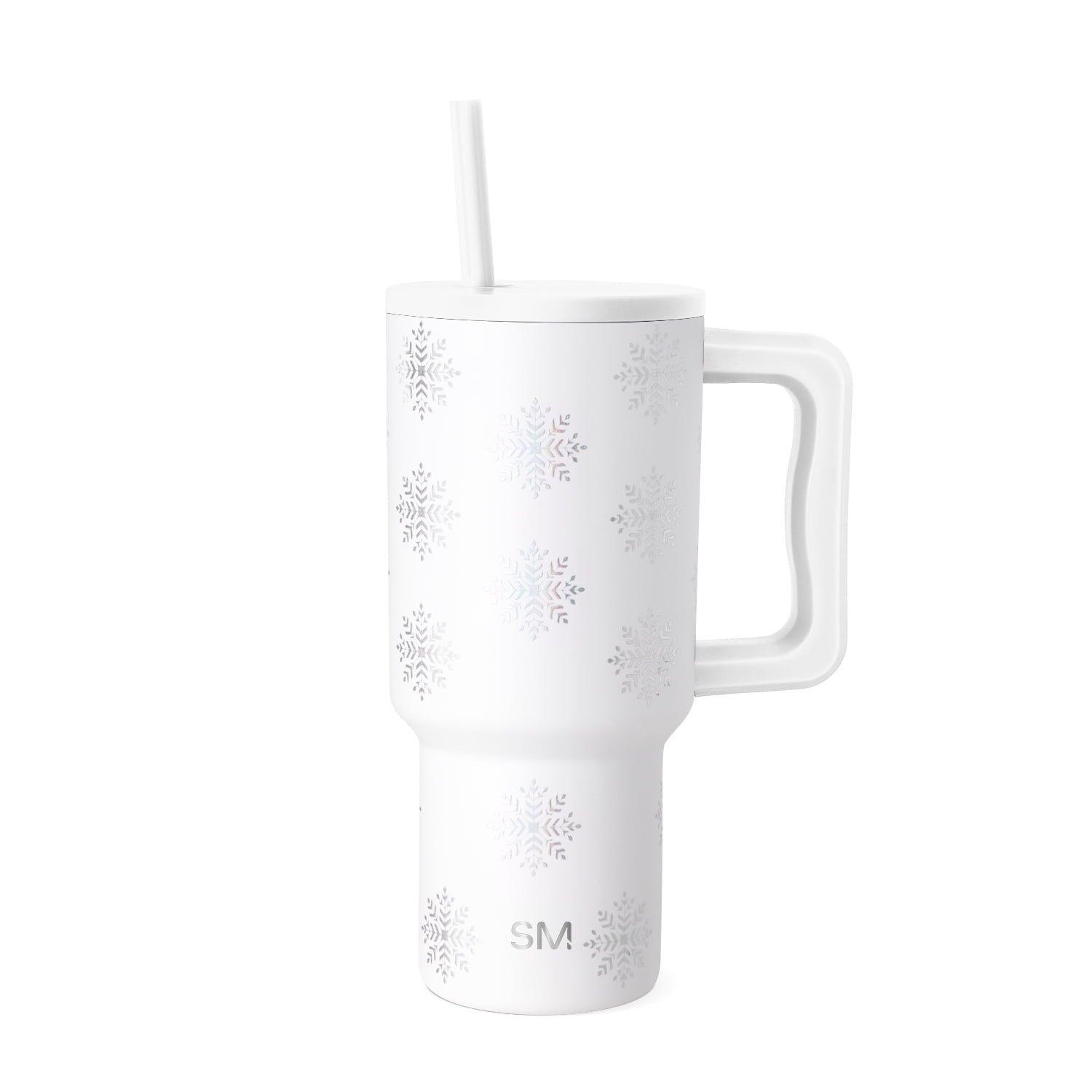 Simple Modern 30 fl oz Insulated Stainless Steel Trek Tumbler with Straw Lid | Seaglass Sage and Cream Checkmate - Insulated Tumbler