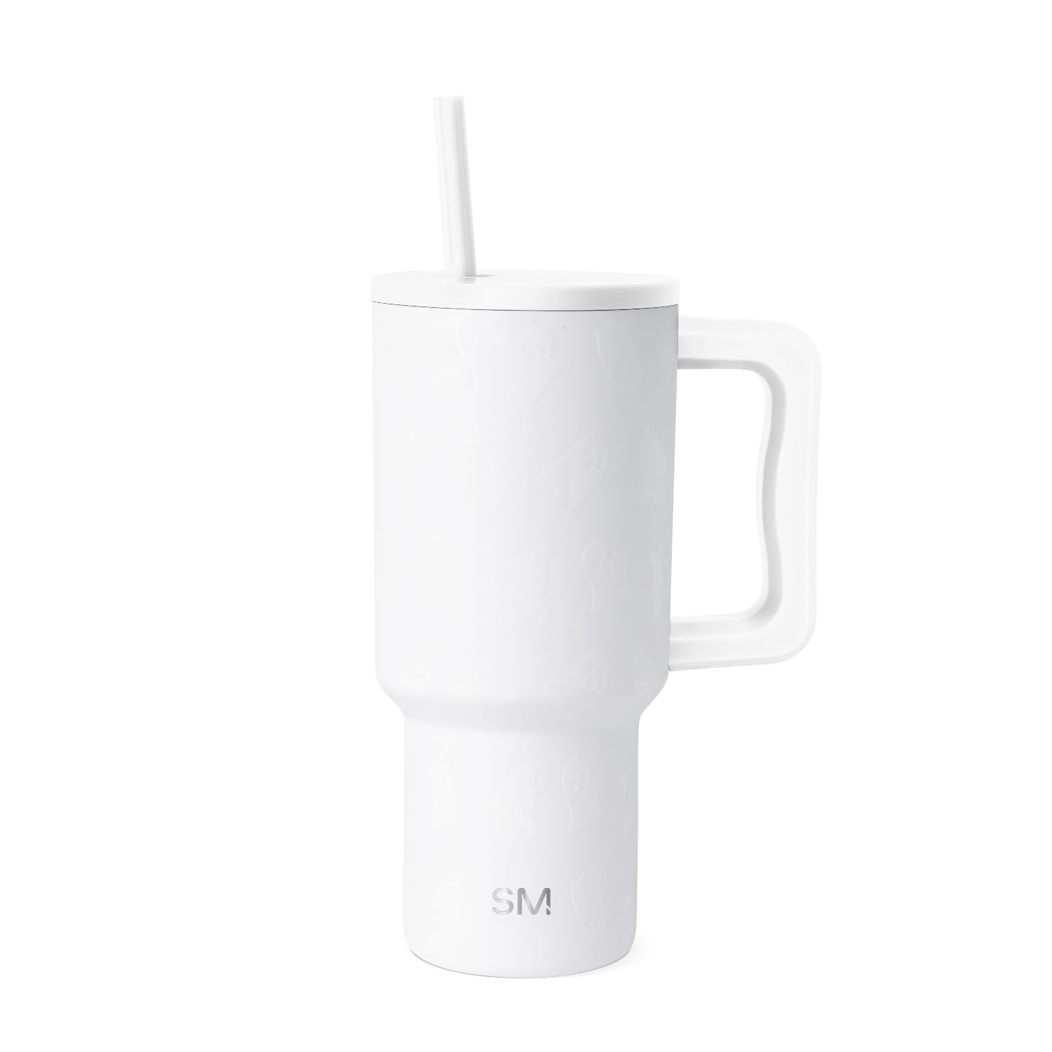 Simple Modern 30 fl oz Insulated Stainless Steel Trek Tumbler with Straw Lid | Seaglass Sage and Cream Checkmate - Insulated Tumbler