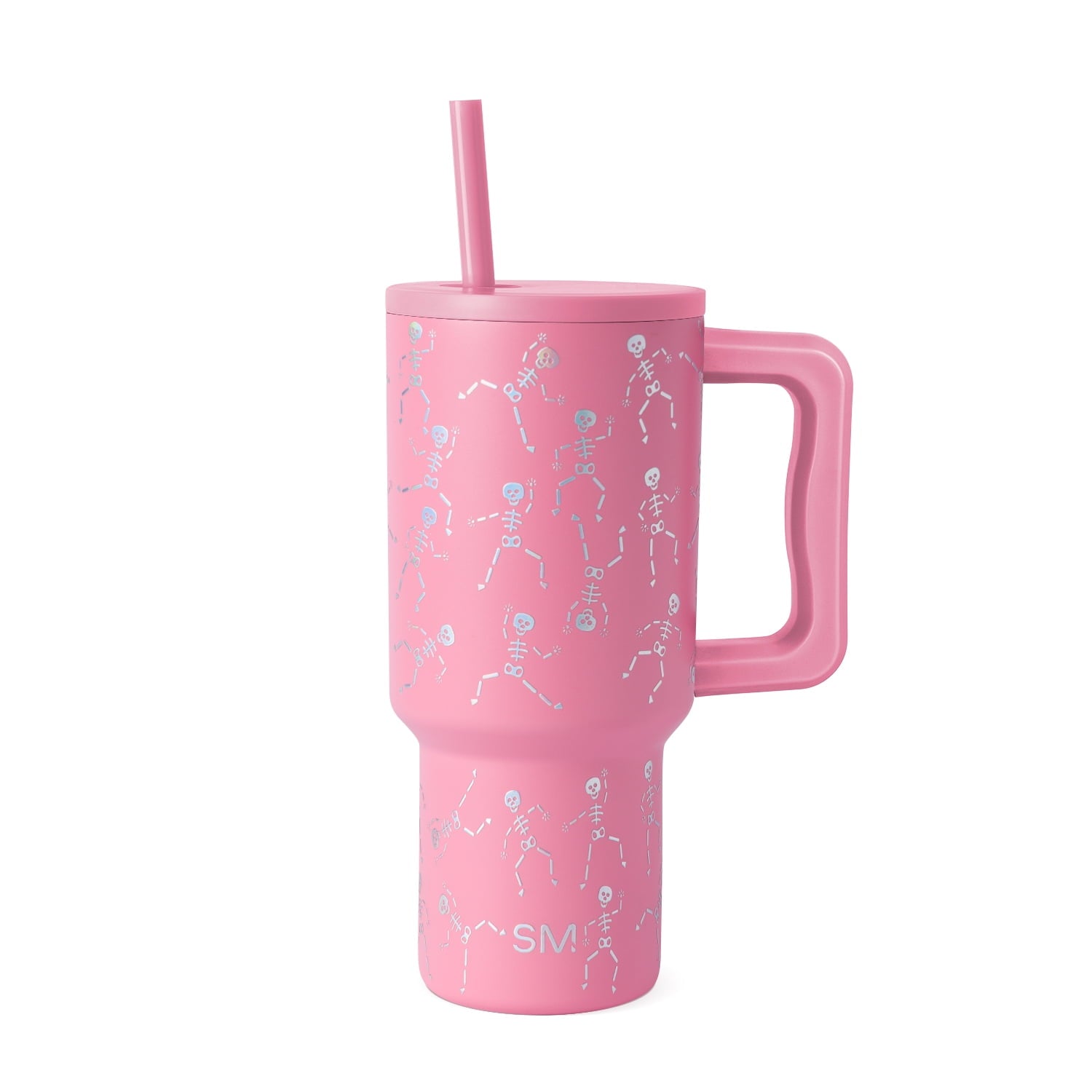 Simple Modern 30 fl oz Insulated Stainless Steel Trek Tumbler with Straw Lid | Seaglass Sage and Cream Checkmate - Insulated Tumbler