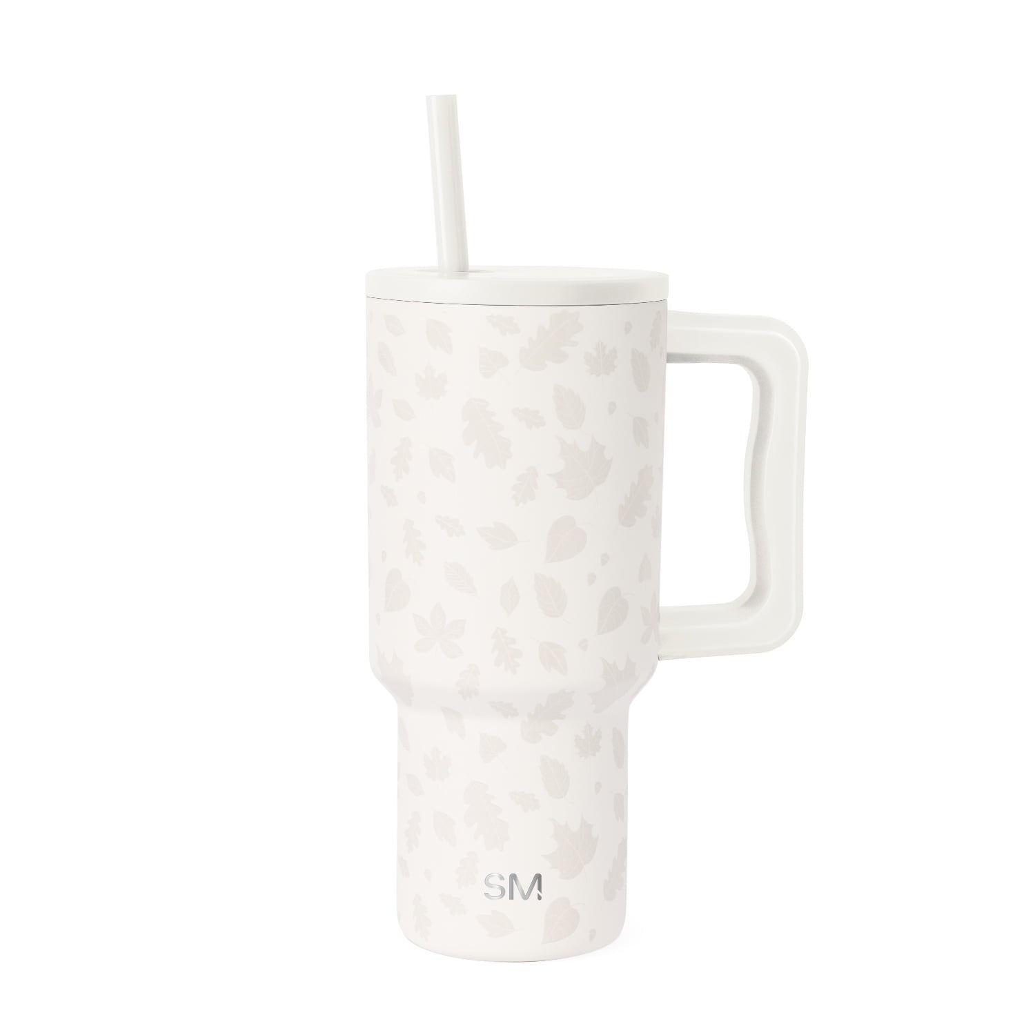 Simple Modern 30 fl oz Insulated Stainless Steel Trek Tumbler with Straw Lid | Seaglass Sage and Cream Checkmate - Insulated Tumbler