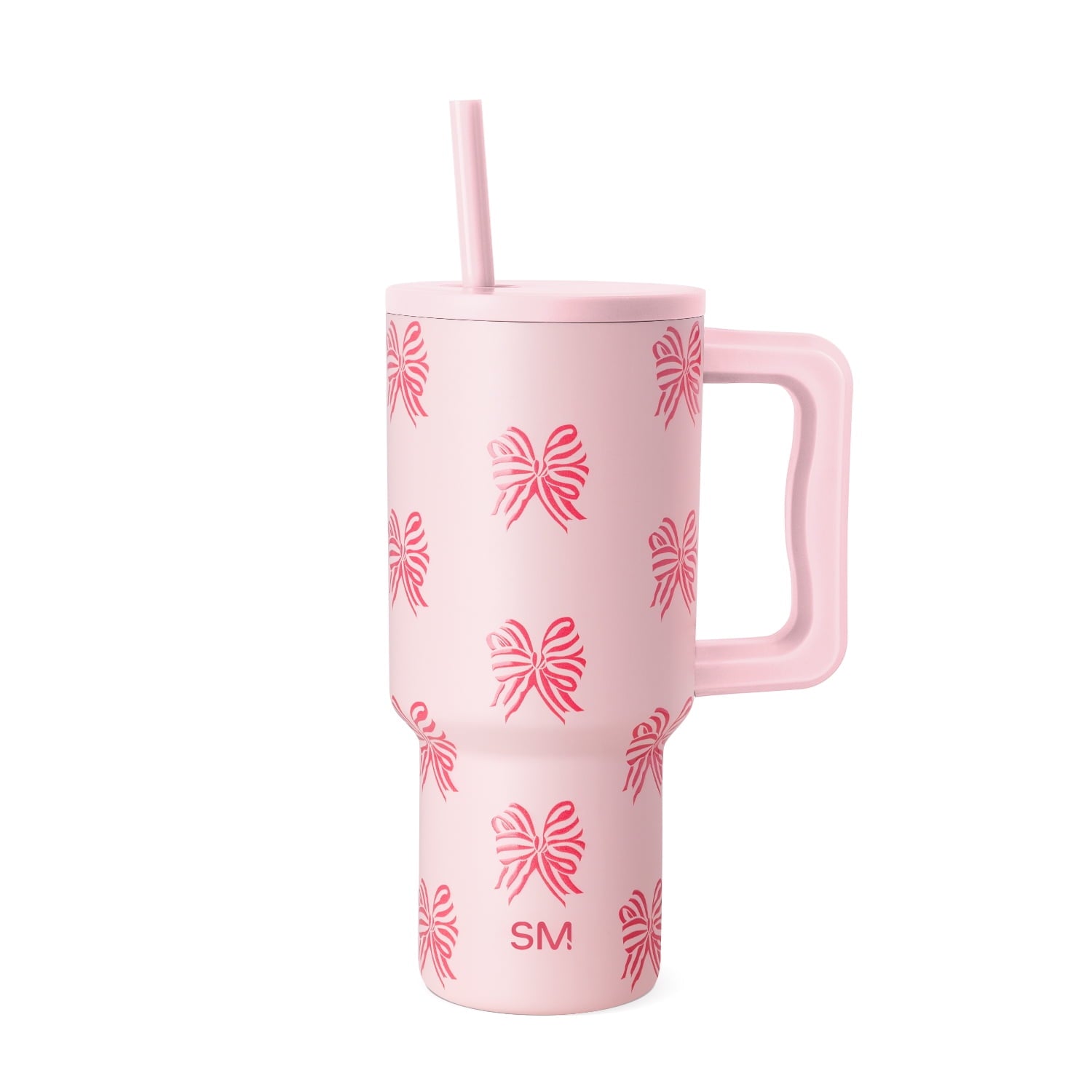 Simple Modern 30 fl oz Insulated Stainless Steel Trek Tumbler with Straw Lid | Seaglass Sage and Cream Checkmate - Insulated Tumbler