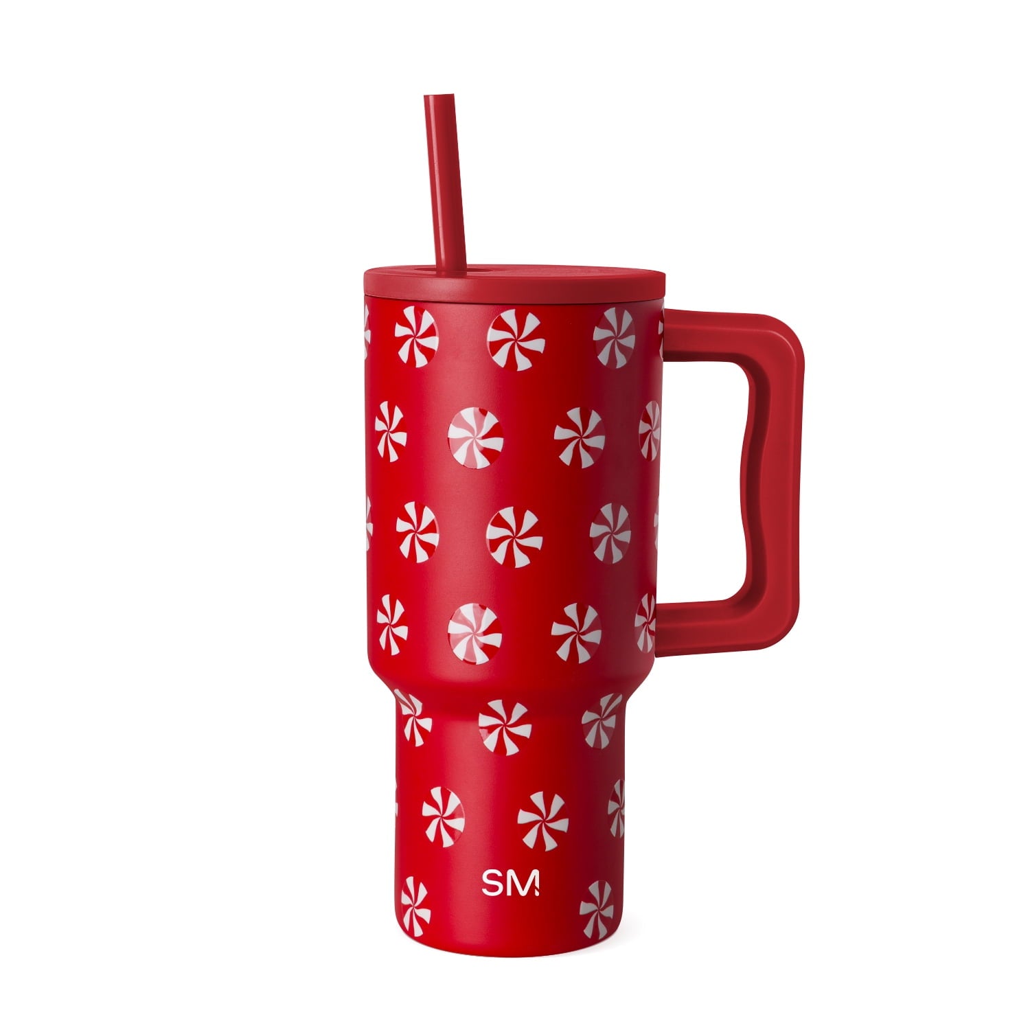 Simple Modern 30 fl oz Insulated Stainless Steel Trek Tumbler with Straw Lid | Seaglass Sage and Cream Checkmate - Insulated Tumbler