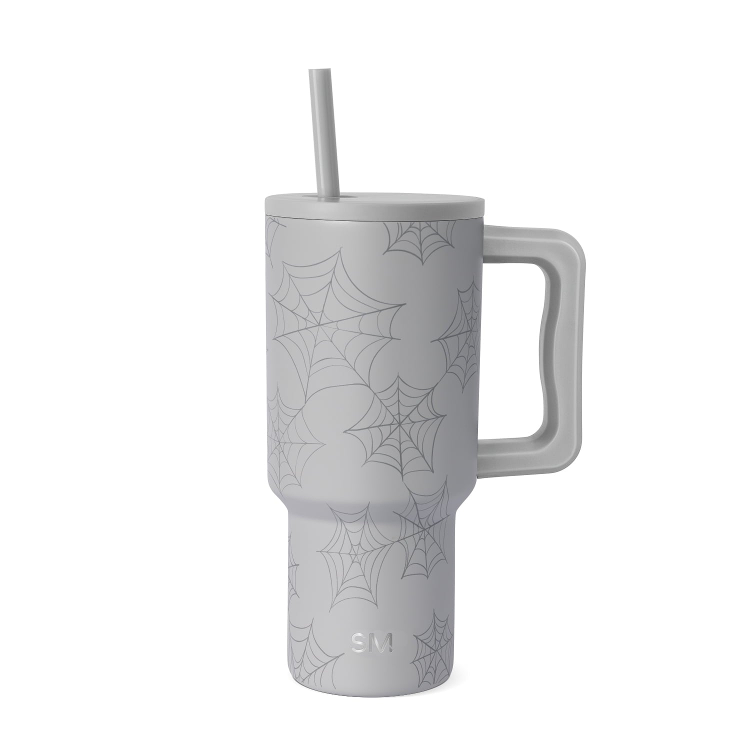 Simple Modern 30 fl oz Insulated Stainless Steel Trek Tumbler with Straw Lid | Seaglass Sage and Cream Checkmate - Insulated Tumbler