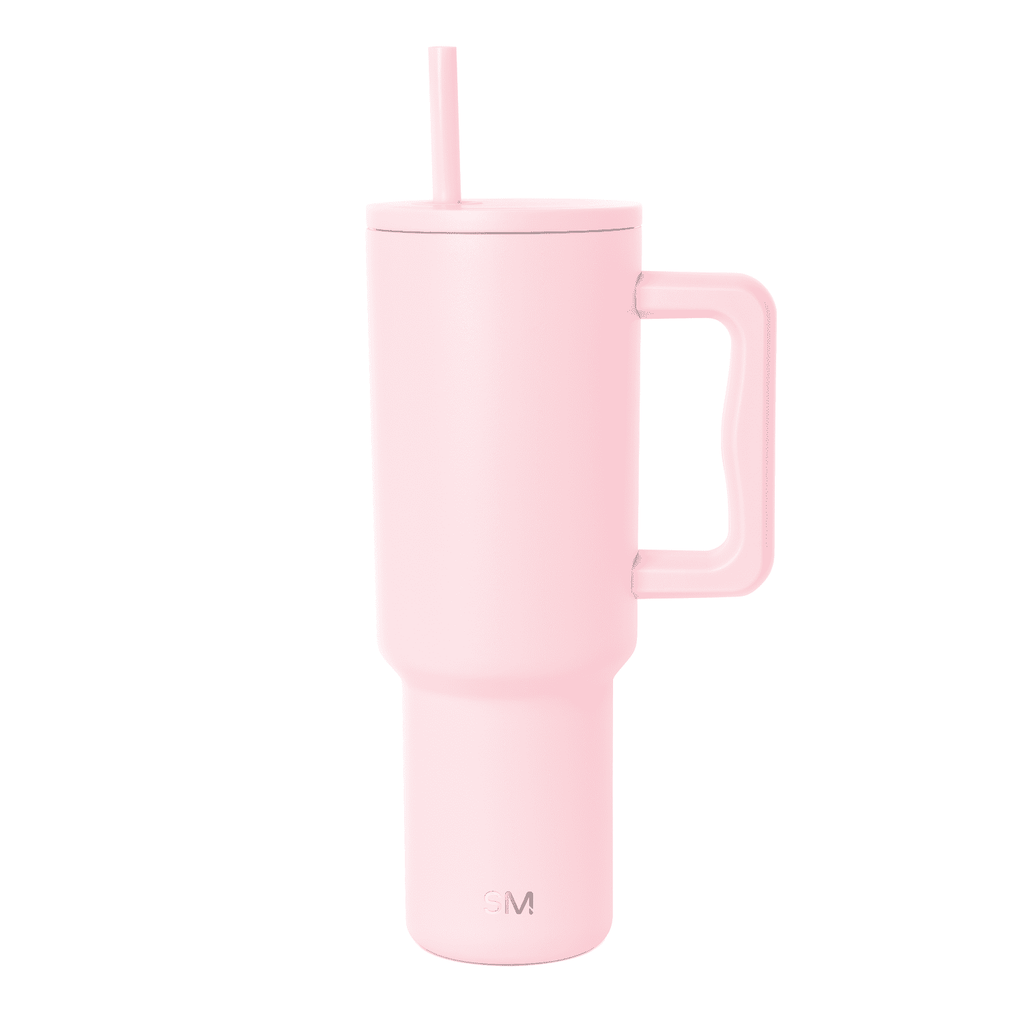 Simple Modern 40 fl oz Insulated Stainless Steel Trek Tumbler with Straw Lid | Cotton Candy Tie Dye - Insulated Tumbler