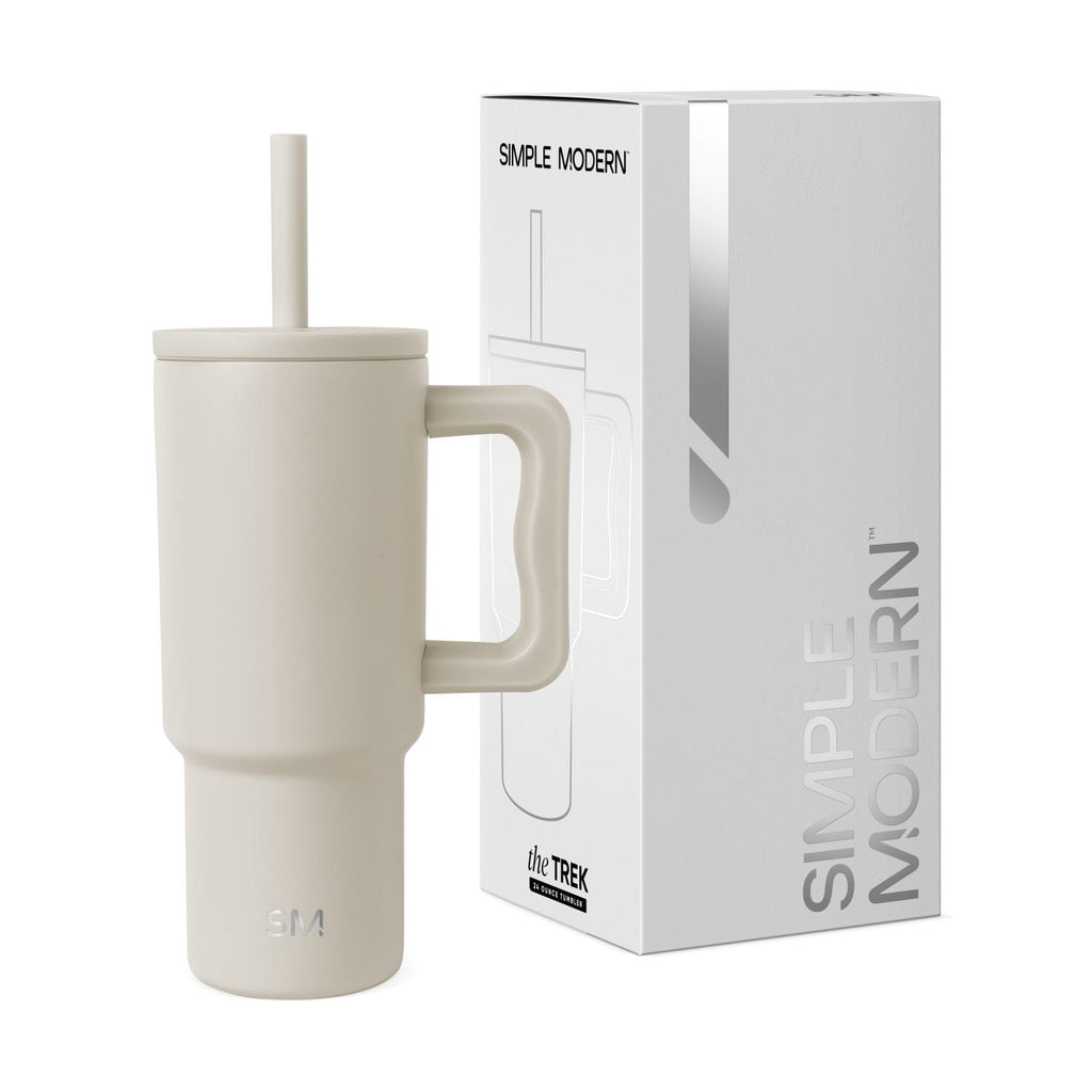 Simple Modern 24oz Trek Tumbler with handle and Silicone Straw Lid | Asteroid - Tumbler
