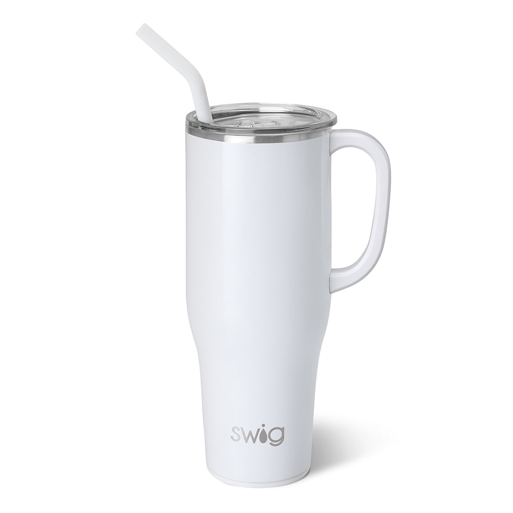 Swig Life 40oz Mega Mug | Insulated Stainless Steel Tumbler with Handle | Over The Rainbow - Insulated Tumbler