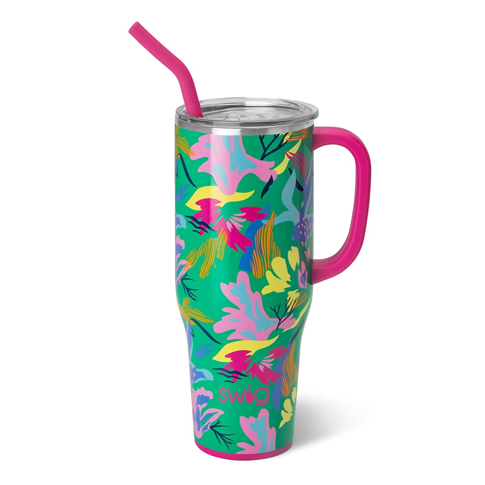 Swig Life 40oz Mega Mug | Insulated Stainless Steel Tumbler with Handle | Over The Rainbow - Tumbler