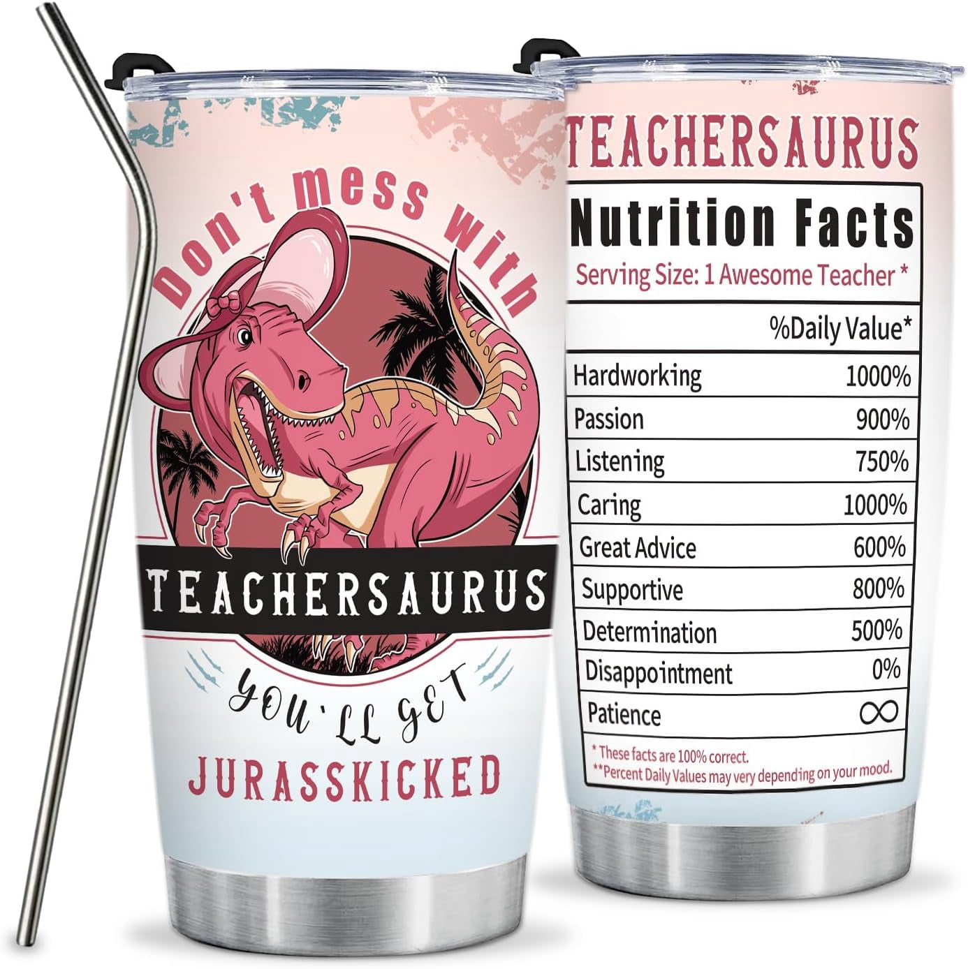Grandma Tumbler Gift for Grandma For Mother''s Day from Grand kids Grandma Gifts from Granddaughter Grandson - 20oz Funny Tumbler Dinosaur Cup - Unique Birthday Christmas gifts for Grandma - Tumbler