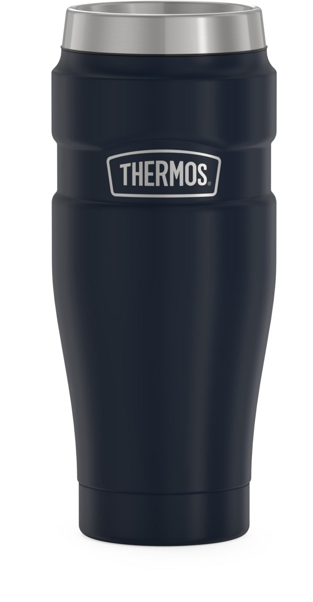 Thermos Stainless King Vacuum Insulated Stainless Steel Tumbler, 16oz, Matte Rustic Red - Insulated Tumbler