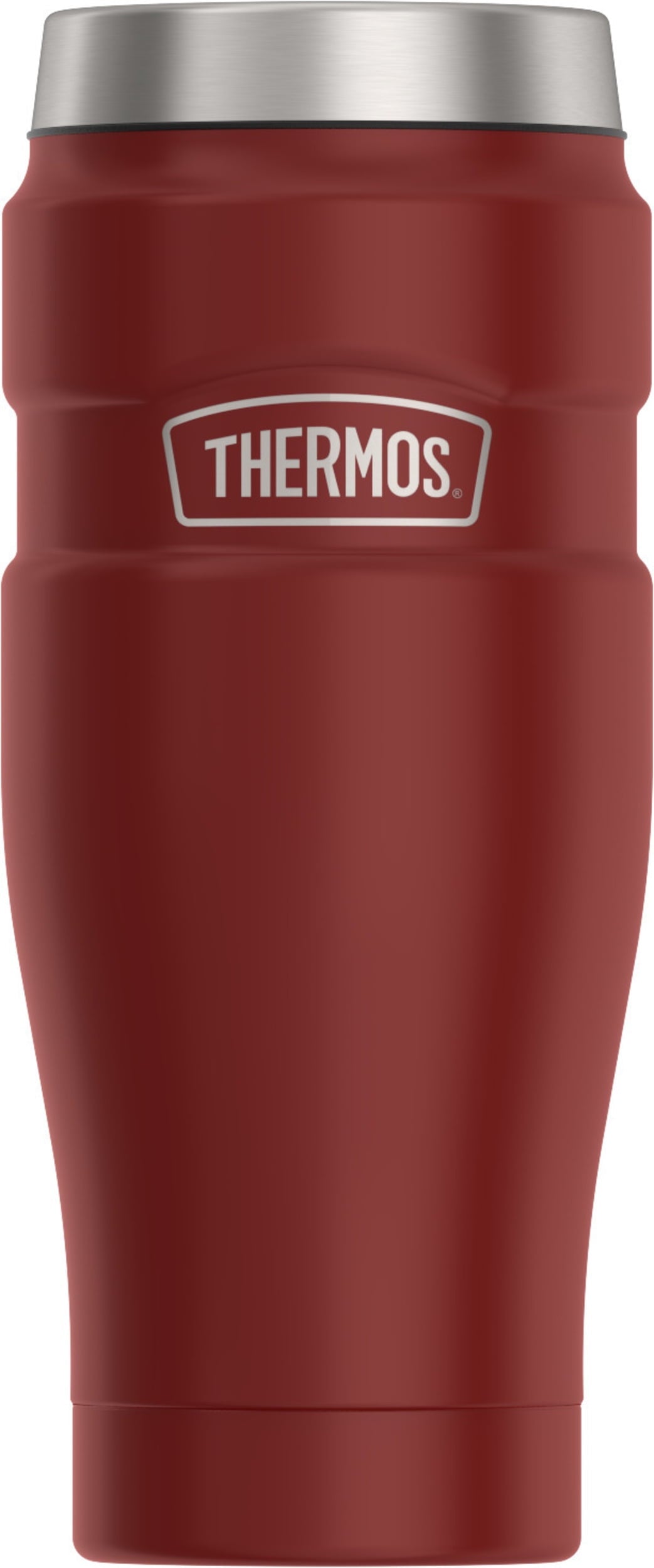 Thermos Stainless King Vacuum Insulated Stainless Steel Tumbler, 16oz, Matte Rustic Red
