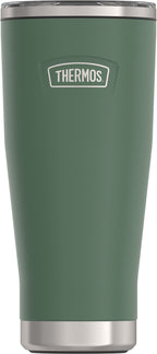 Thermos Stainless Steel Tumbler, w/ Slide Lock Lid, Graphite, 18 oz - Insulated Travel Tumbler Cup