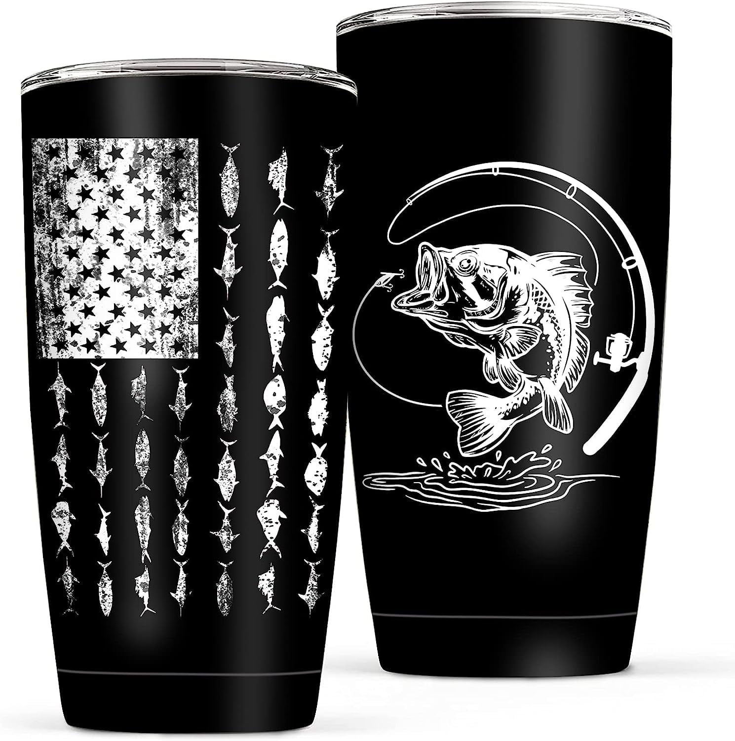 Tumbler for Men American Flag We The People Patriotic Coffee Tumbler for Mens 20 oz Vacuum Insulated Stainless Steel Travel Mug Gifts - Insulated Tumbler