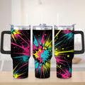 Vibrant Color Burst Stainless Steel Tumbler, 30oz - Tumbler