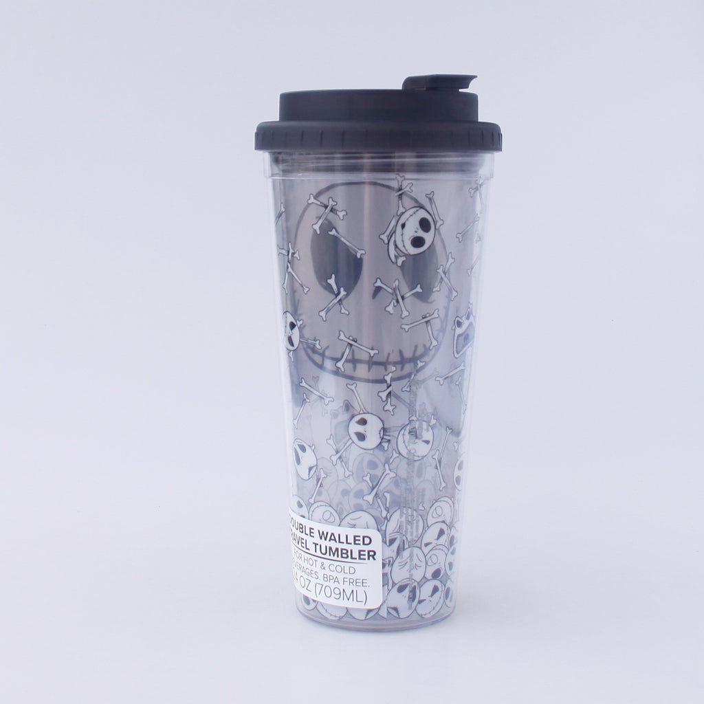 Disney The Nightmare Before Christmas Jack And Skulls Plastic Travel Tumbler