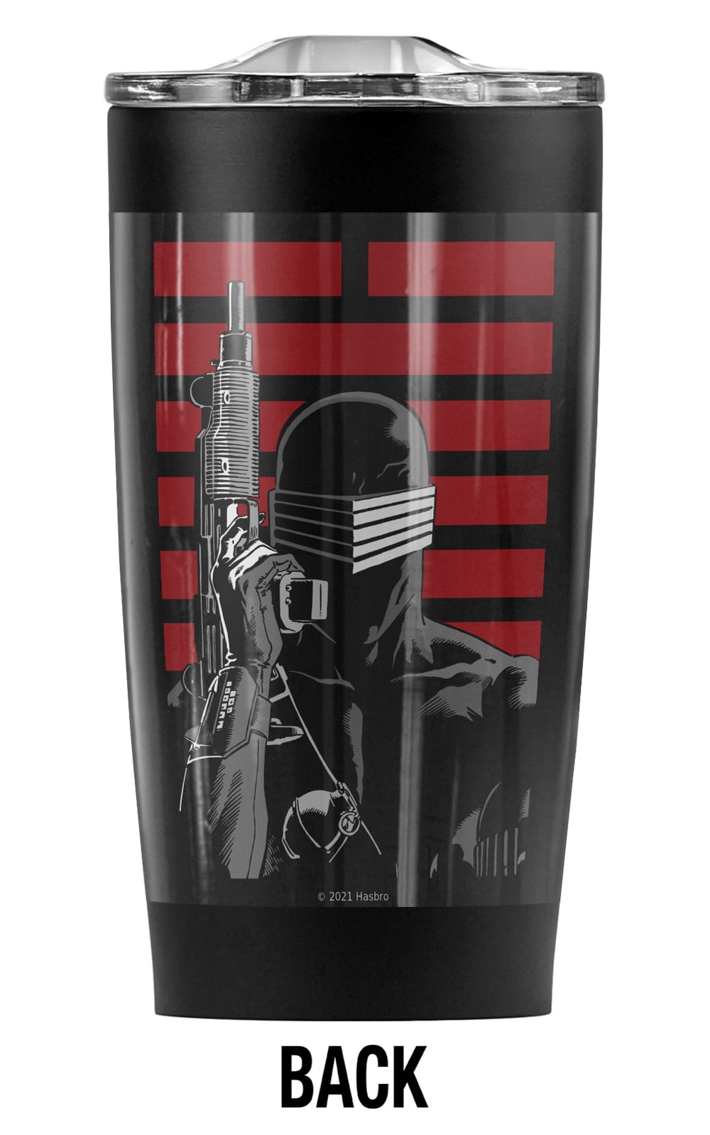 G.I. Joe/Snake Eyes Ninja Stainless Steel Tumbler 20 oz Coffee Travel Mug/Cup, Vacuum Insulated & Double Wall with Leakproof Sliding Lid | Great for Hot Drinks and Cold Beverages