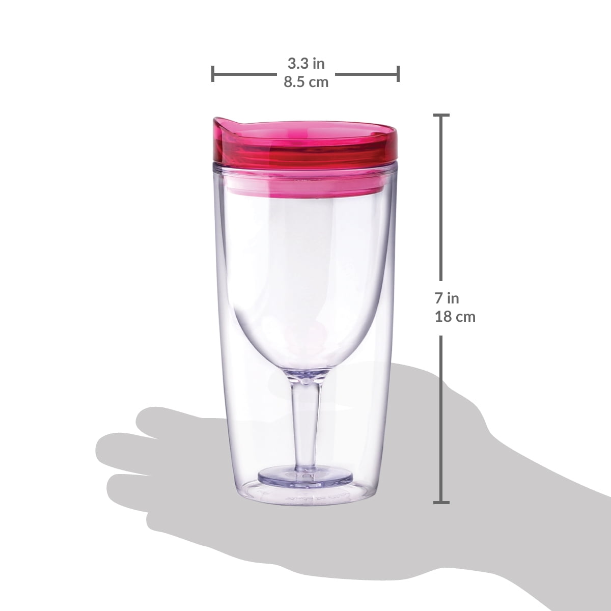 Cupture Insulated Wine Tumbler Cup With Drink-Through Lid - 10 oz, 8 Pack