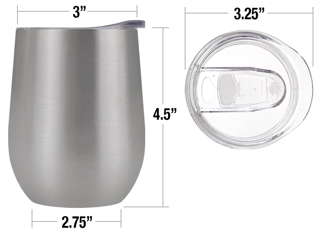 Harry Potter Official Up To No Good 12 OZ Silver Stemless Tumbler, Stainless Steel Travel Cup|Lake Tumbler|Insulated with Leak Resistant Slide-Lock Lid