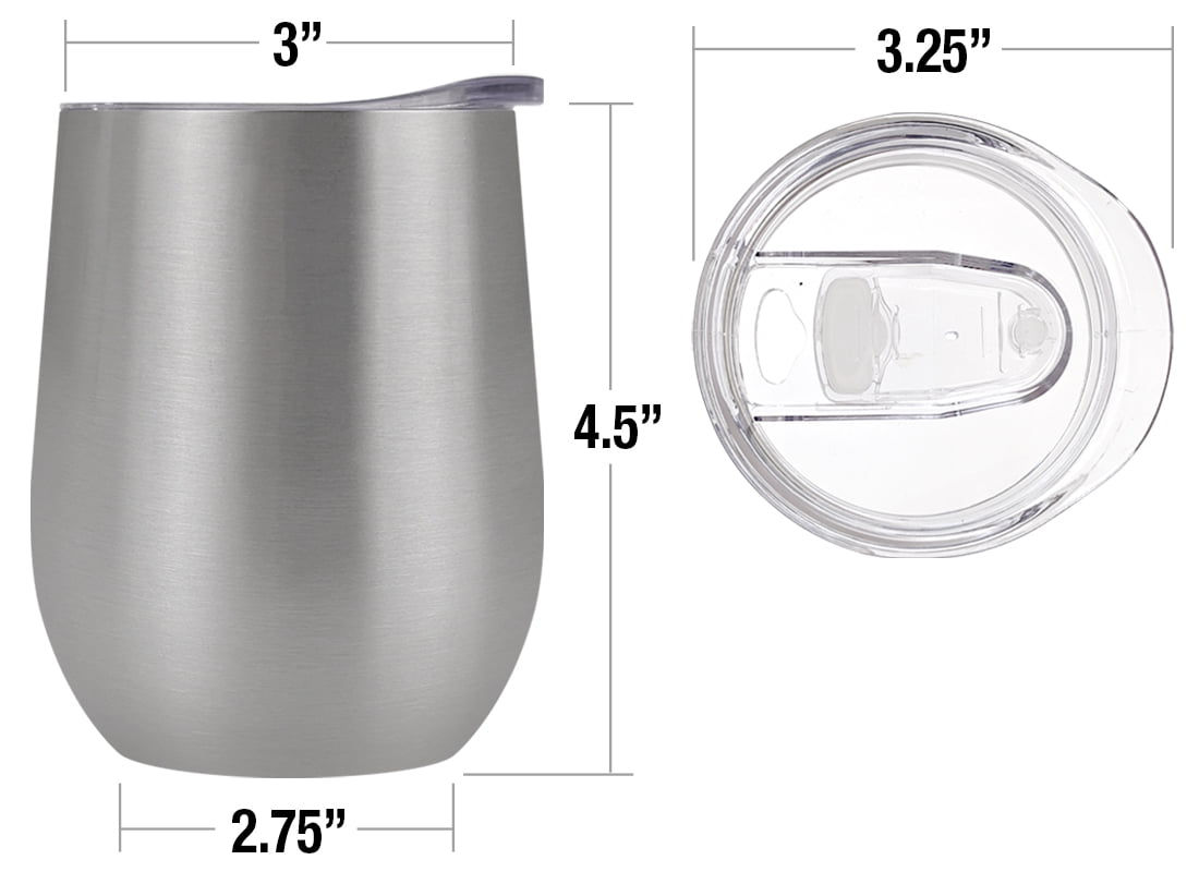 Harry Potter Official Up To No Good 12 OZ Silver Stemless Tumbler, Stainless Steel Travel Cup|Lake Tumbler|Insulated with Leak Resistant Slide-Lock Lid