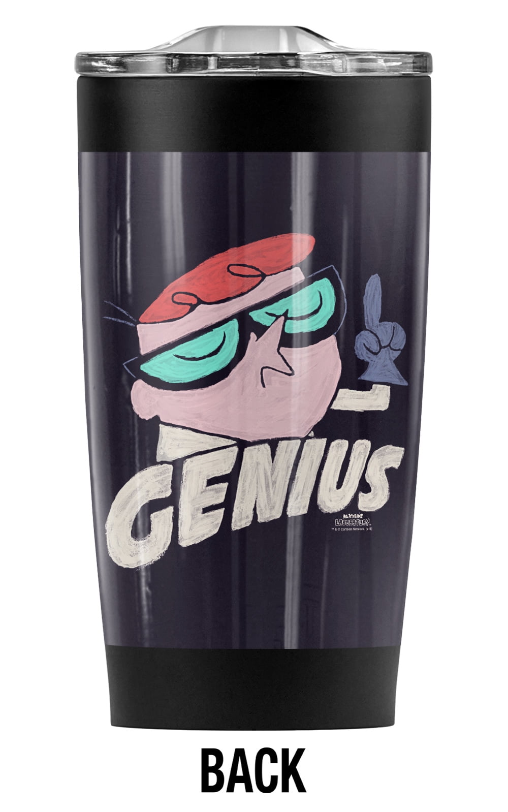 Dexter'S Laboratory/Genius Stainless Steel Tumbler 20 oz Coffee Travel Mug/Cup, Vacuum Insulated & Double Wall with Leakproof Sliding Lid | Great for Hot Drinks and Cold Beverages