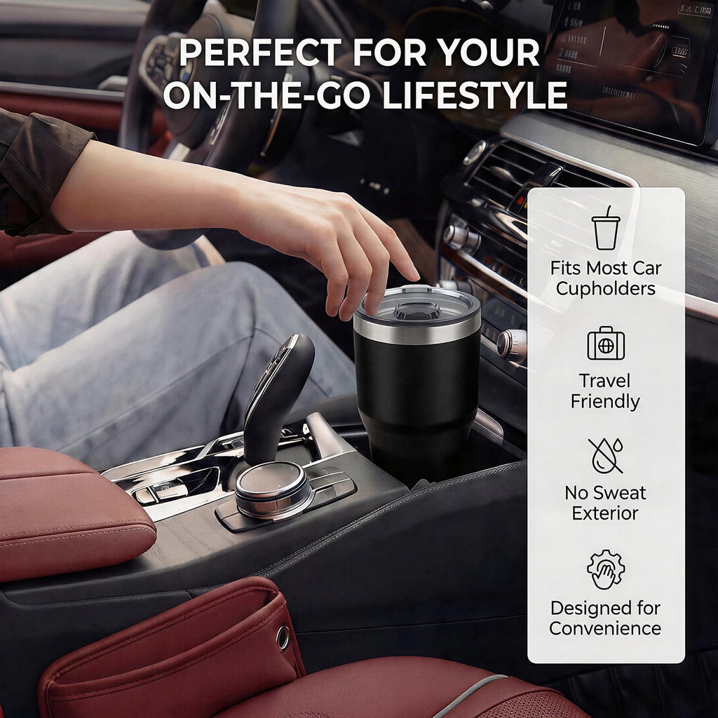 (6 pack) Ozark Trail 32 oz Stainless Steel Insulated Tumbler, Black