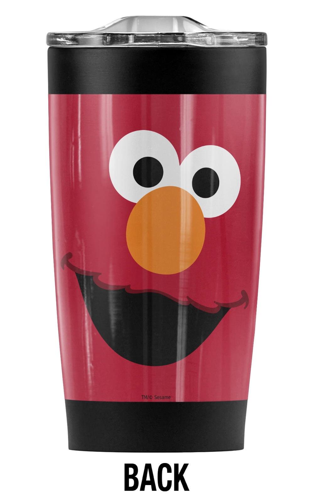 Sesame Street/Elmo Face Stainless Steel Tumbler 20 oz Coffee Travel Mug/Cup, Vacuum Insulated & Double Wall with Leakproof Sliding Lid | Great for Hot Drinks and Cold Beverages