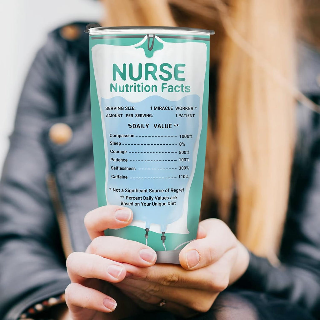 Mug Tumbler Gifts for Nurse - Gifts for Women Girls Nurse Practitioner Appreciation Presents Nursing School Graduation Nurses Week Nurse Accessories 20oz Stainless Steel Coffee Cup