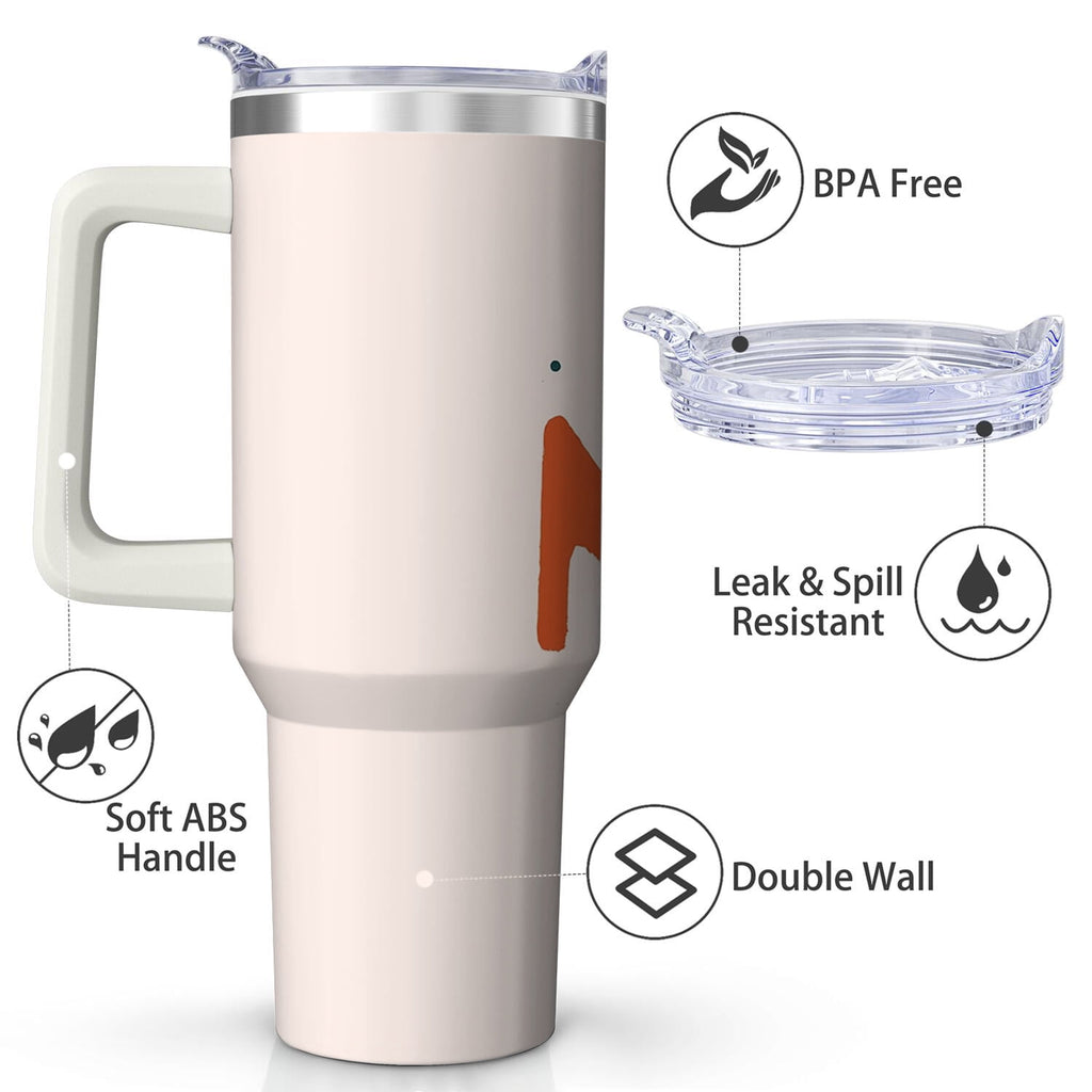 Colorful MOM CLUB Stainless Steel Tumbler, 30oz